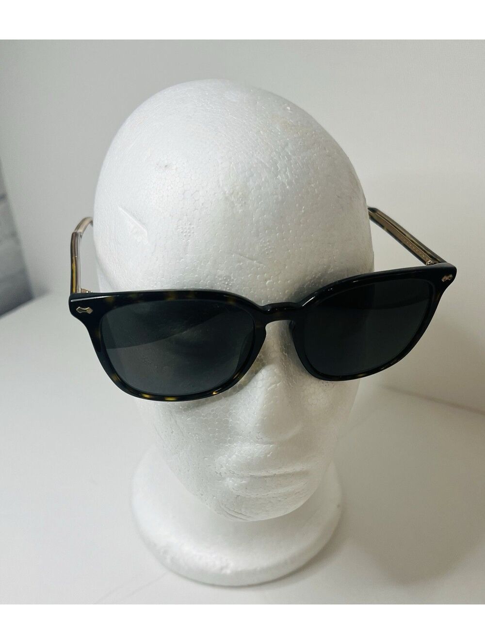 Gucci Sunglasses brown tortoiseshell style gold GG0194SK retro rectangle frame